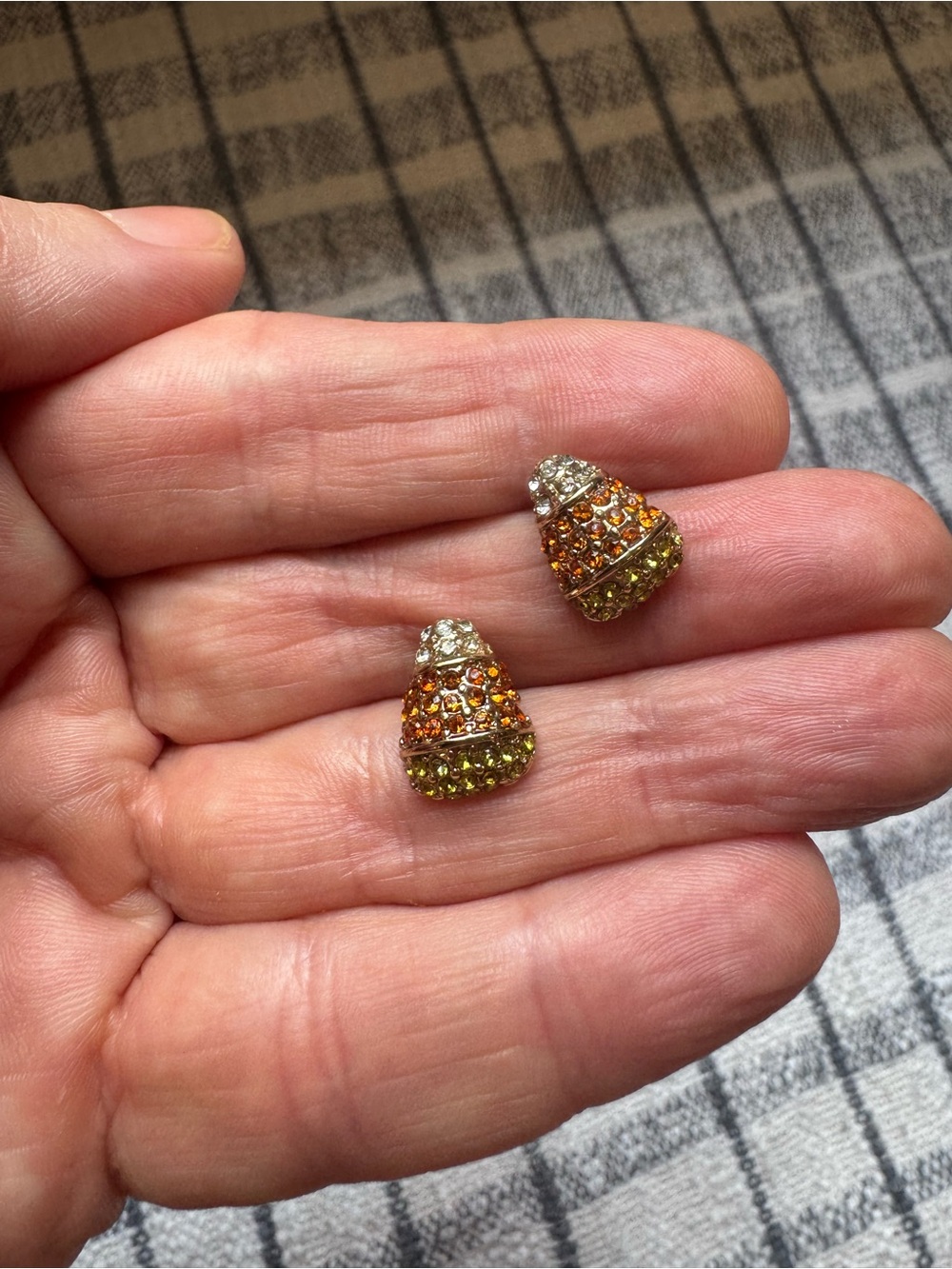 J. Crew Crystal Candy Corn Earrings